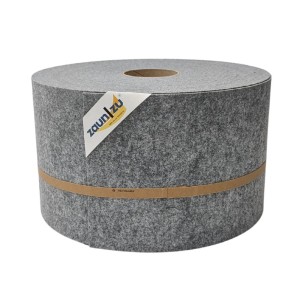 Rolle zaunzu Design Vlies Sichtschutz, hellgrau, 50m für Doppelstabmattenzaun.