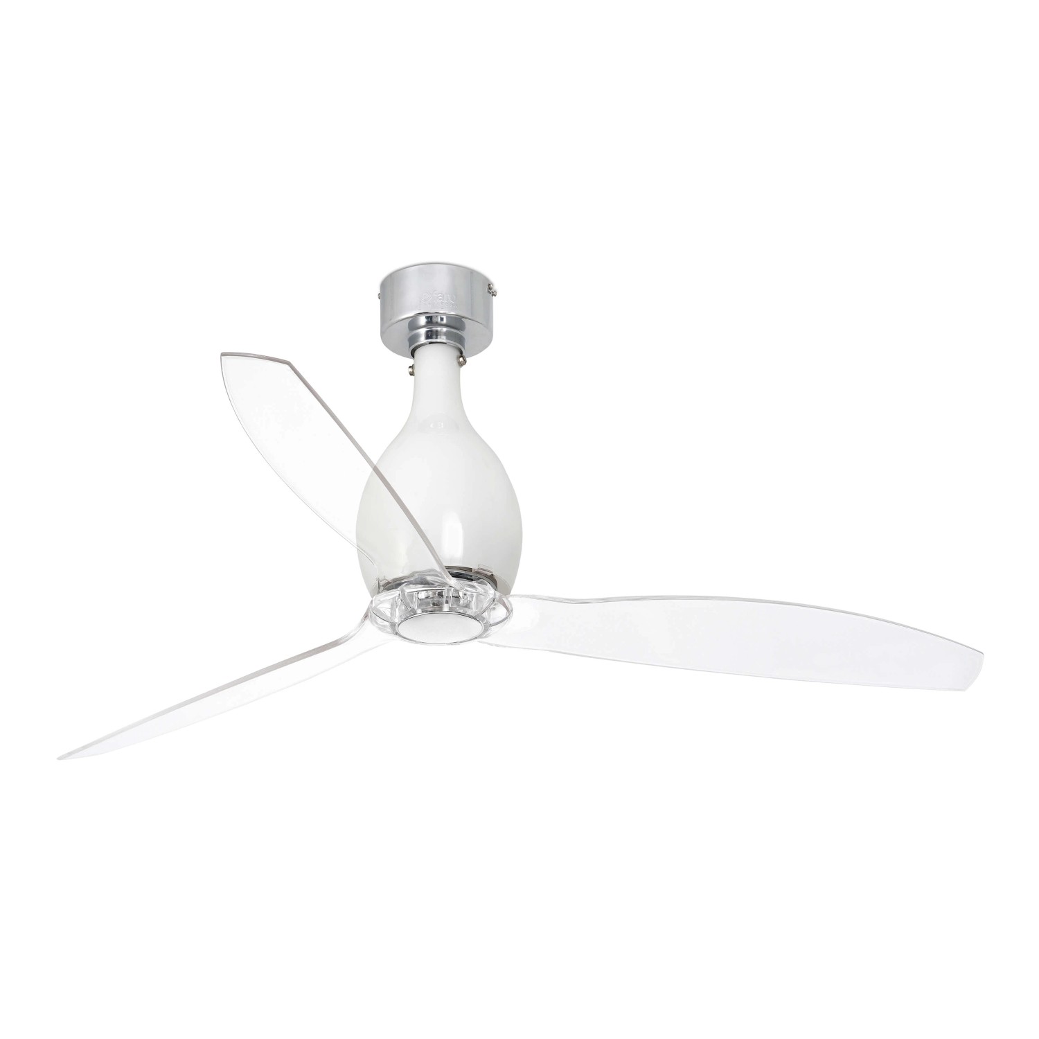 FARO Energiespar Deckenventilator Mini Eterfan Weiß Glänzend - Transparent günstig online kaufen