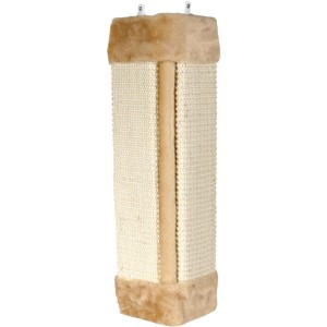 Trixie Kratzbrett für Zimmerecken, 23x49cm, Natur/Beige. Sisal-Kratzfläche mit Plüschrand.