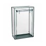 Transparentes Relaxdays Tomatengewächshaus aus Stahl und PVC-Folie mit rollbarer Tür. Ideal für Garten & Balkon.