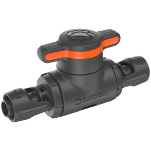Gardena Regulier-/Absperrventil 13 mm für Micro-Drip-Systeme zur Wasserdurchfluss-Regulierung.