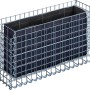 Gabiona Hochbeet, eckig, 40x100x40 cm, Maschenweite 5x5 cm. Ideal für Garten und Terrasse.