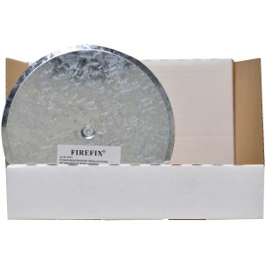 Firefix Kaminlochdeckel, 160 mm Durchmesser, aus Metall, zur Abdeckung von Kaminlöchern.