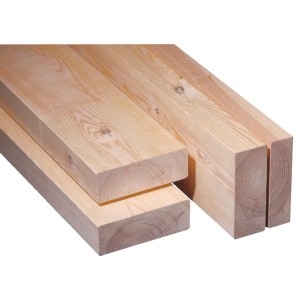 Kiefer Konstruktionsvollholz NSI, 60x80x4000 mm, gehobelt und gefast für den Holzbau.