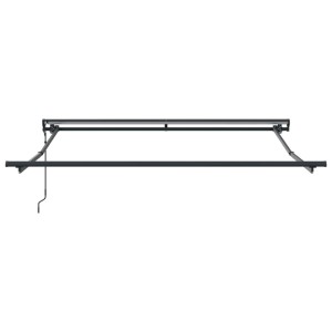 vidaXL Einziehbare Markise, mehrfarbig, 350x250 cm, Gestellansicht.