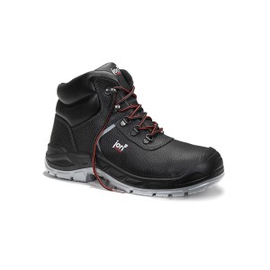 Schwarzer Jori Sicherheitsschnürstiefel JoChamp Mid ESD S3 Gr. 43 für Herren.