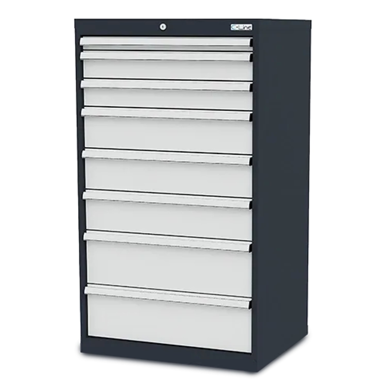 Simplaflex Schubladenschrank mit 8 Schubladen BxTxH 700 x 575 x 1220 mm