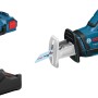 Bosch Professional Akku-Säbelsäge GSA 12 V-14 mit L-Boxx, zwei Akkus und Ladegerät.