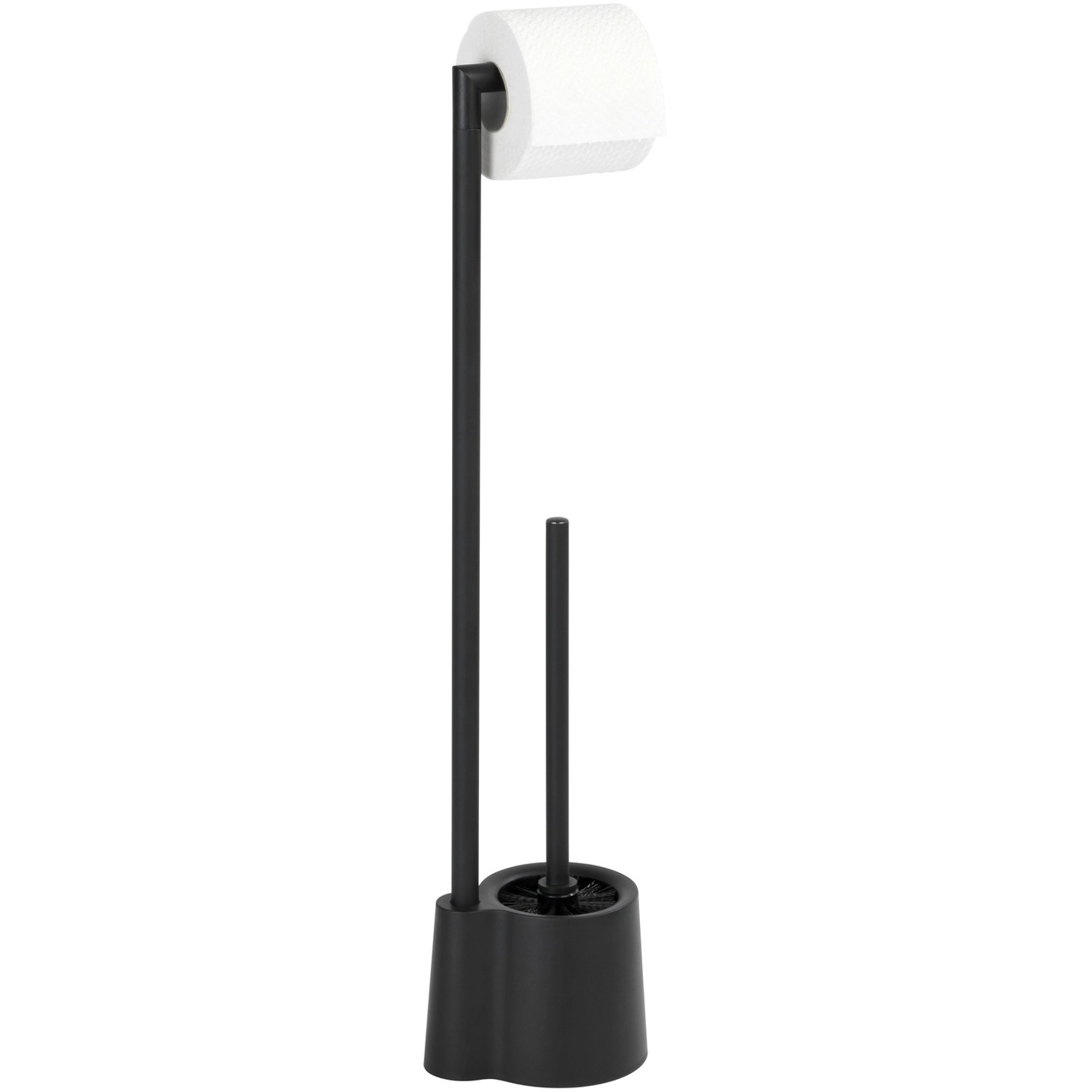 Wenko Stand WC-Garnitur Avola Schwarz matt