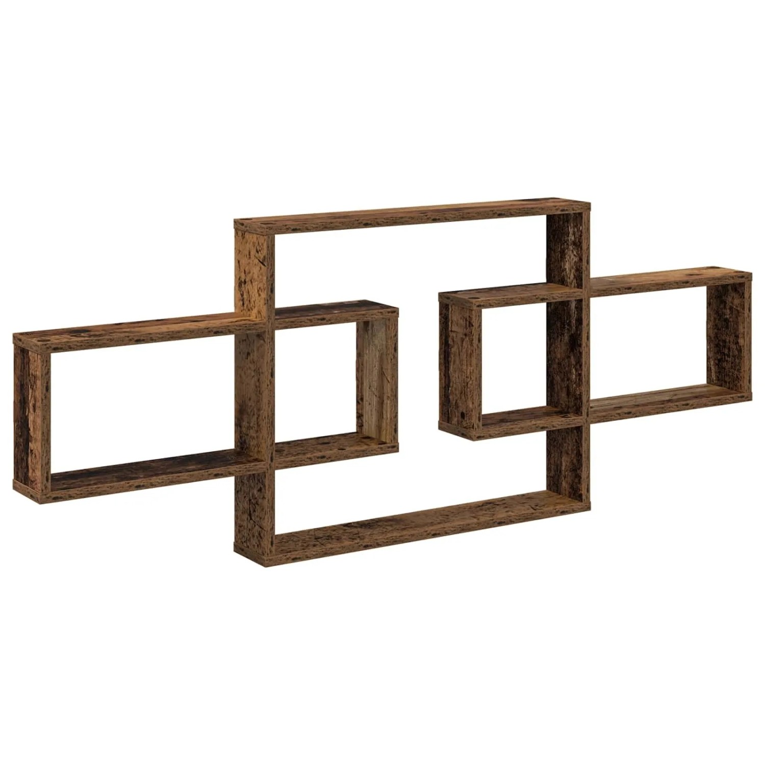 vidaXL Wandregal Altholz 130 x 10 x 50 cm Holzwerkstoff 8012458