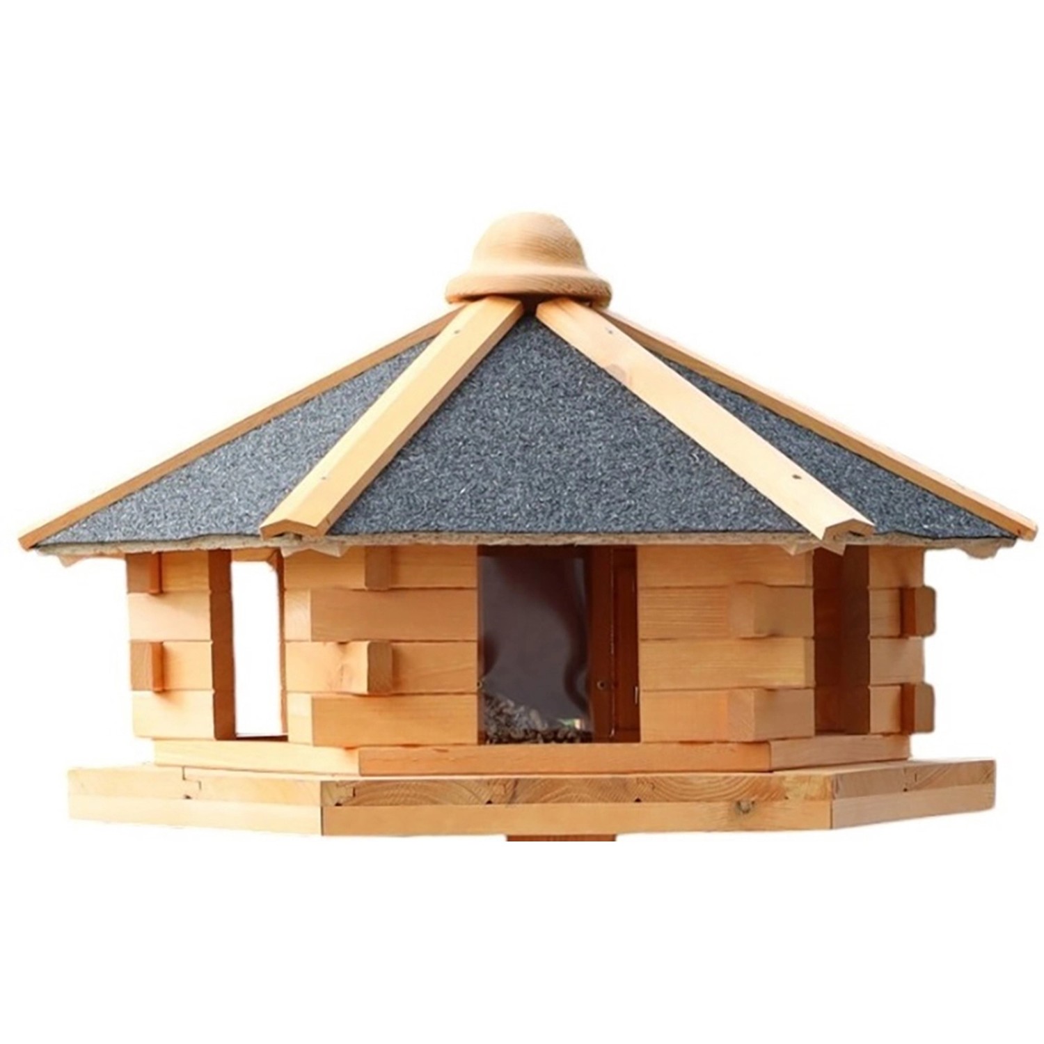 Promadino Vogelhaus Fehmarn aus Kiefernholz Ø 59 cm Höhe 38 cm ohne Fuß