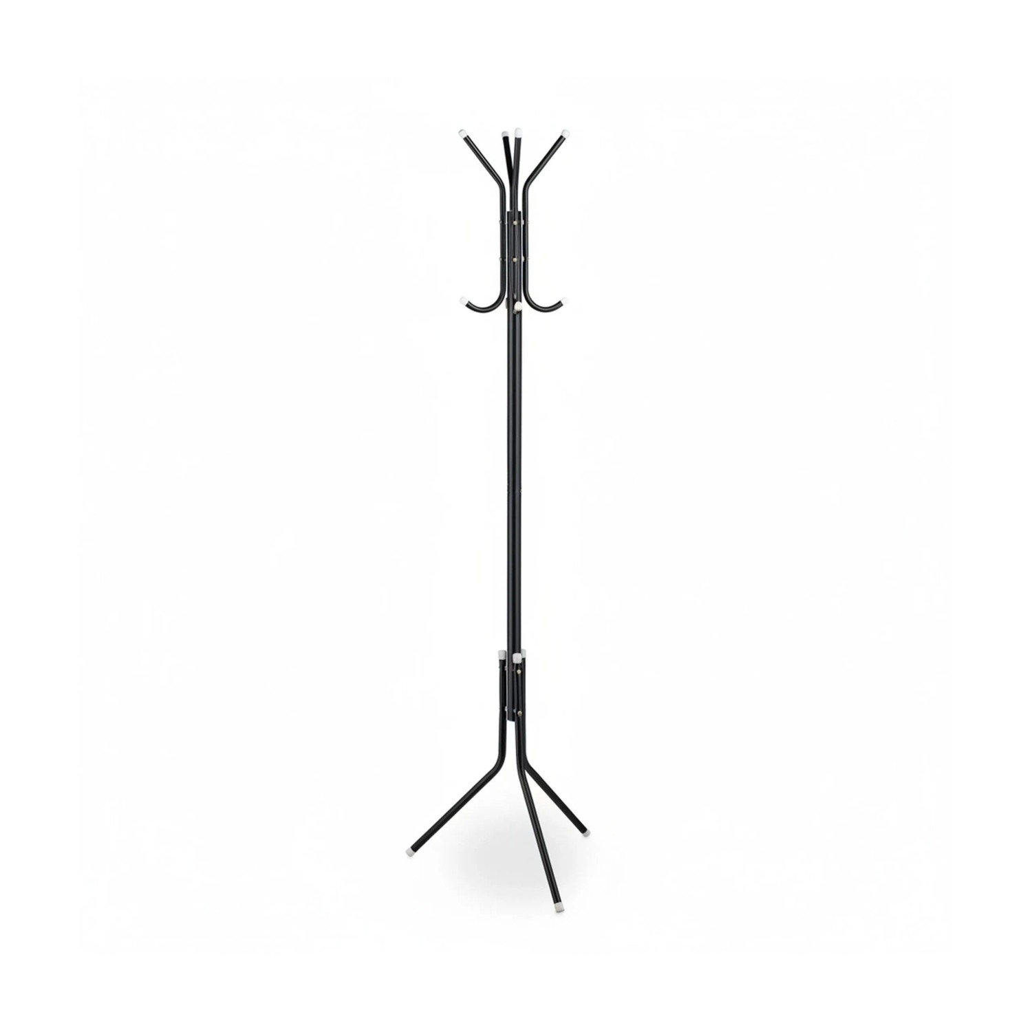 Relaxdays Garderobenständer Eisen Schwarz 8 Haken 169 cm x 40 cm x 48 cm 1 kg