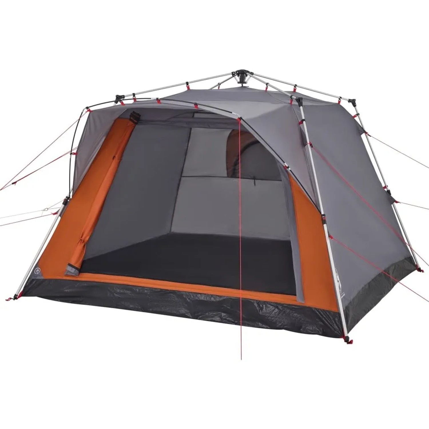 vidaXL Campingzelt 4 Personen Grau und Orange Quick Release 4004221 günstig online kaufen