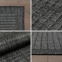 Detailansicht des schwarzen Ayyildiz Outdoor-Teppichs Giza 1410, robust und wetterfest.