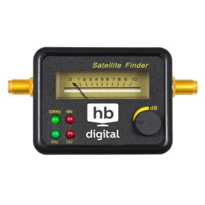 hb-digital Satfinder Analog SF-777G mit F-Kabel Schwarz