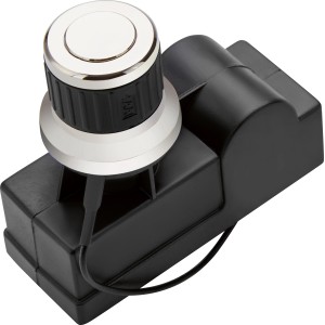 Zünder für Knox und Maddox Gasgrills als Ersatzteil, schwarzes Gehäuse mit silbernem Zündknopf.