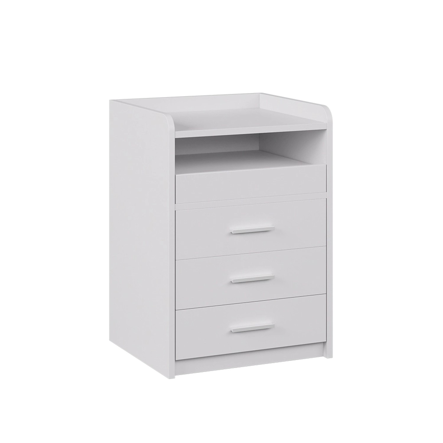 Vicco Nachttisch Edis Weiß 45 x 64 mit 3 Schubladen günstig online kaufen