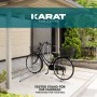 Silberner KARAT Fahrradständer Linus für 5 Fahrräder zur Boden- oder Wandmontage.