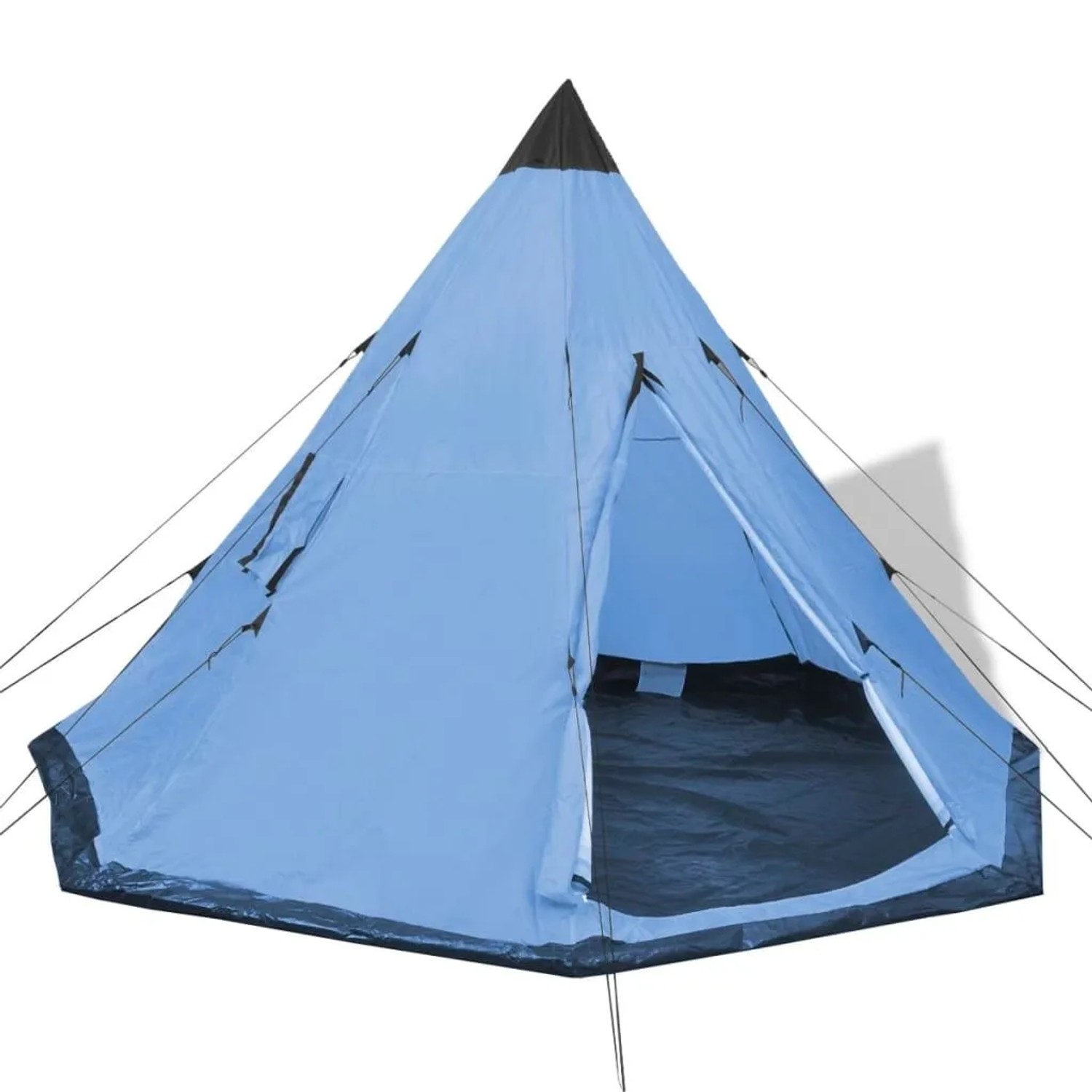 Furnicato Campingzelt Tipi Hellblau 365 X 365 X 250 Cm