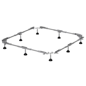 Bette Fußsystem für Steel Duschwanne 120x100cm, Metallrahmen mit höhenverstellbaren Füßen.