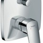 Hansgrohe Logis Unterputz Wannenarmatur in Chrom mit Hebel und Umsteller.