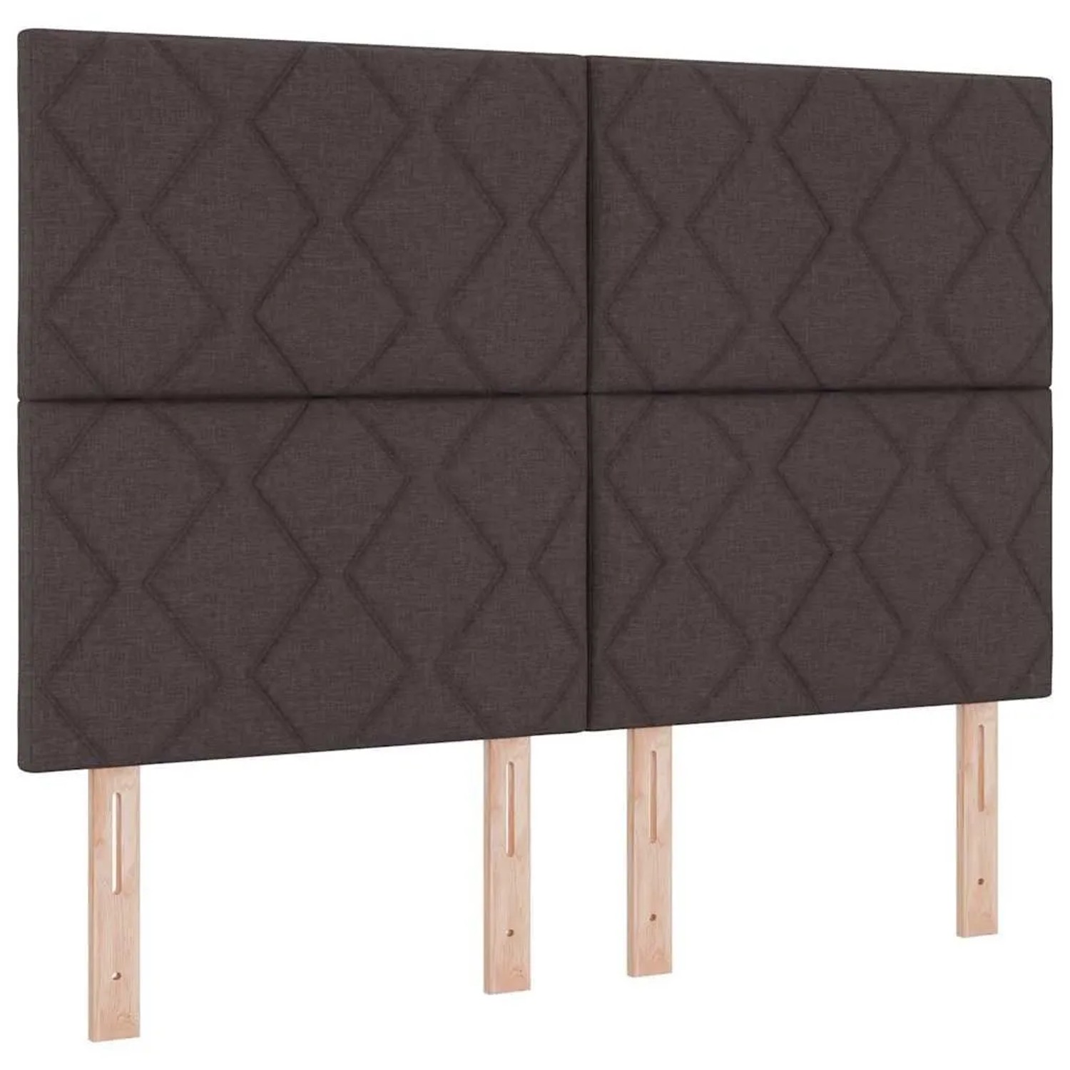 vidaXL Kopfteil mit Kopfteil Dunkelbraun 160 cm Kunstleder 3337928