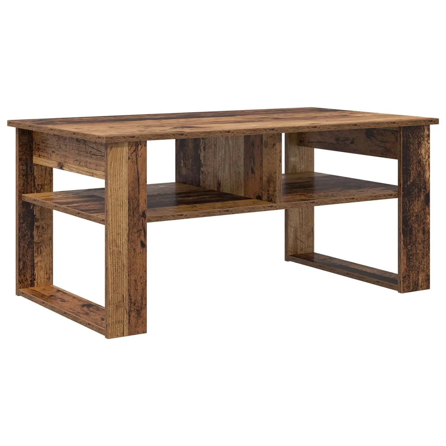 vidaXL Couchtisch mit Speicher Altholz 96 x 54 x 44 cm Holzwerkstoff 800015 günstig online kaufen