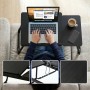 Relaxdays Laptoptisch Stahl MDF Schwarz Höhenverstellbar Klappbar 56 cm x 33 cm x 23,5 cm_5