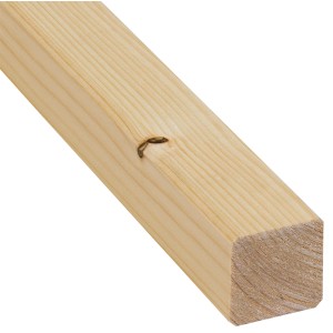 Gehobeltes Fichte/Tanne Rahmenholz, 45x45x2700mm, für Innenausbau.