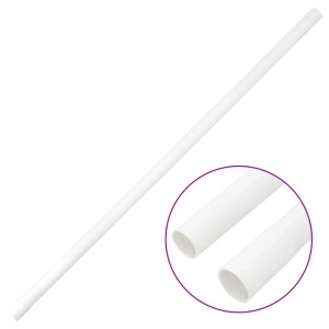 vidaXL Installationsrohre mit Clips Ø25 mm 10 m PVC 155902