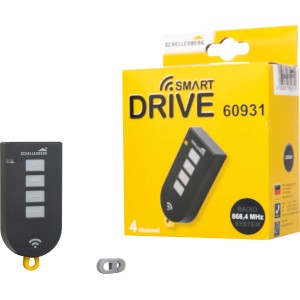 Schellenberg Funk-Handsender Smart Drive 4-Kanal Anthrazit für Garagentorantriebe.