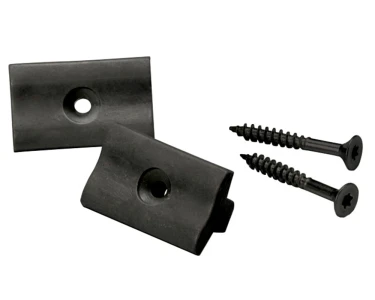 Kunststoff Clip - Befestigungsclip - T-Clip schwarz für WPC Terrassendielen  massiv