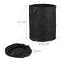 Relaxdays Laubsack 3er Set Polyester Schwarz Selbstaufstellend 47 cm x 46 cm_4