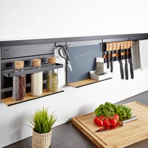 Kesseböhmer Linero MosaiQ 2er Hakenleiste Schwarz 85 mm Zum Einhängen