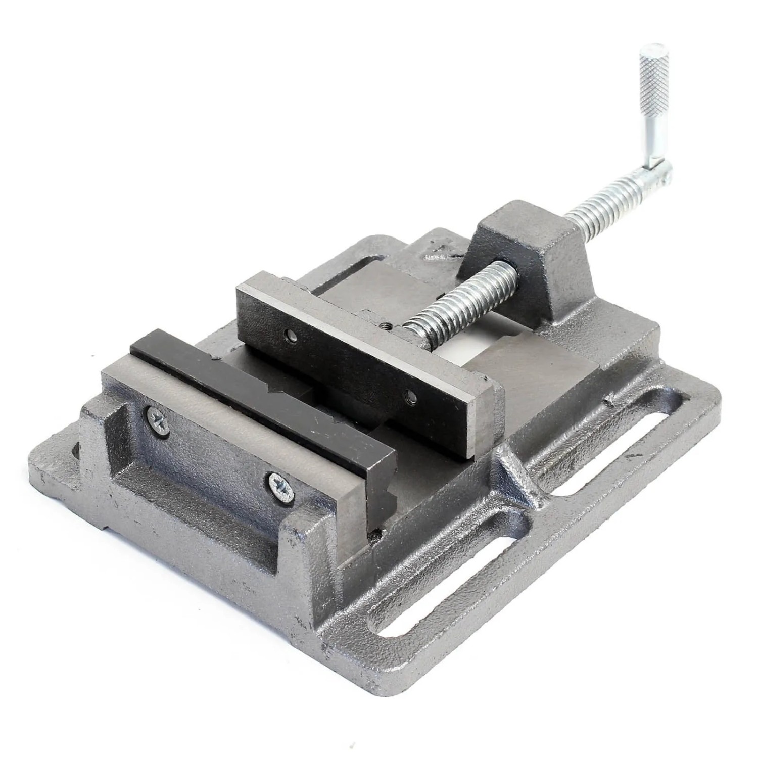 Robuster Wiltec Maschinenschraubstock aus Gusseisen, 100mm Spannweite, für Werkstatt & Tischbohrmaschine.