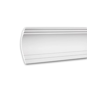 Weiße PROFHOME Eckleiste aus Polyurethan, 200 cm, für Decken und Wände.