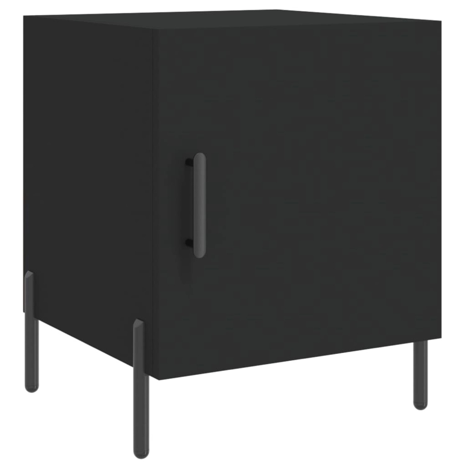 vidaXL Nachttisch Schwarz 40x40x50 cm Holzwerkstoff Modell 3 günstig online kaufen