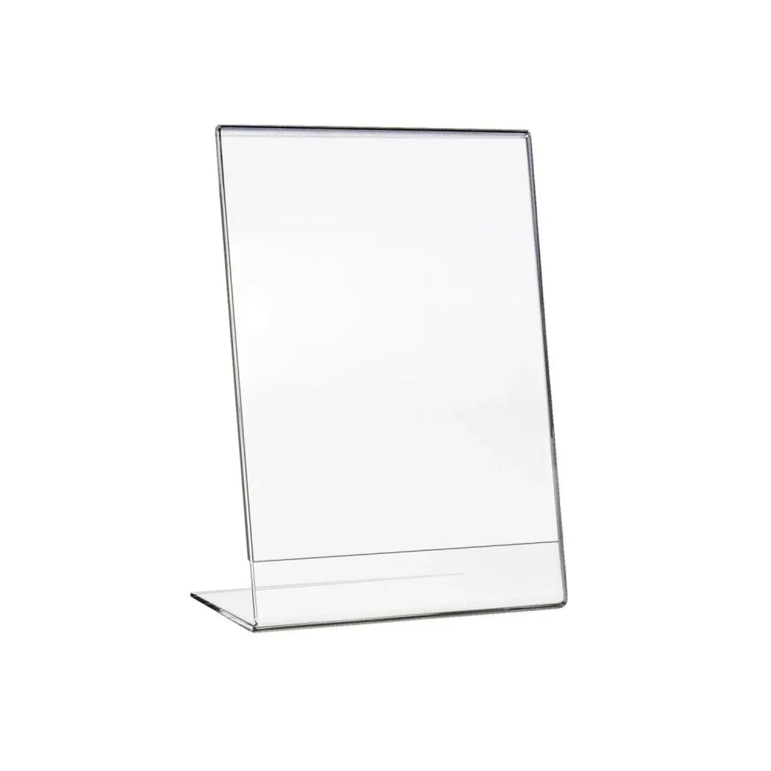 HMF 46932 Acryl Tischaufsteller Schräg DIN A5 Hochformat Glasklar