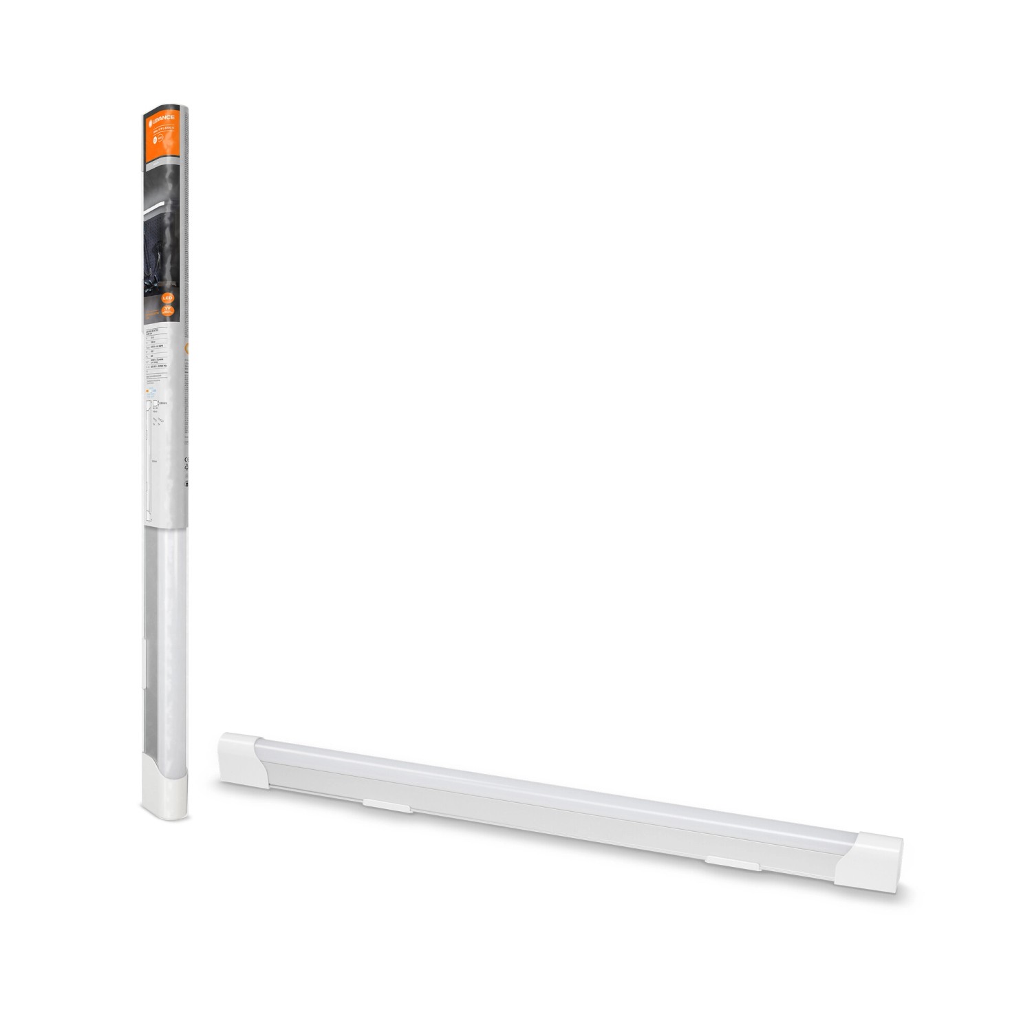 Ledvance LED-Lichtleiste Value Batten 4,4 cm x 2,9 cm x 63,4 cm Silber