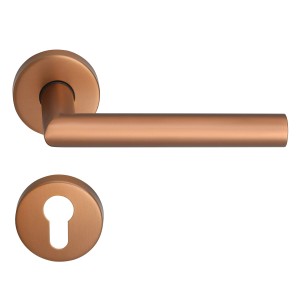 MeinTürgriff Drückergarnitur Toulouse Roségold Türdrücker Edelstahl Türgriff PZ