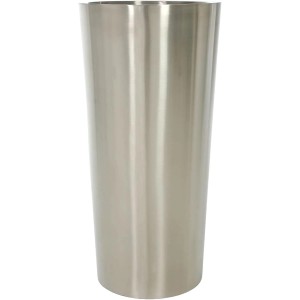Vivanno Pflanzkübel Rondo, 70 cm hoch, aus gebürstetem Edelstahl für Innen- und Außenbereich.