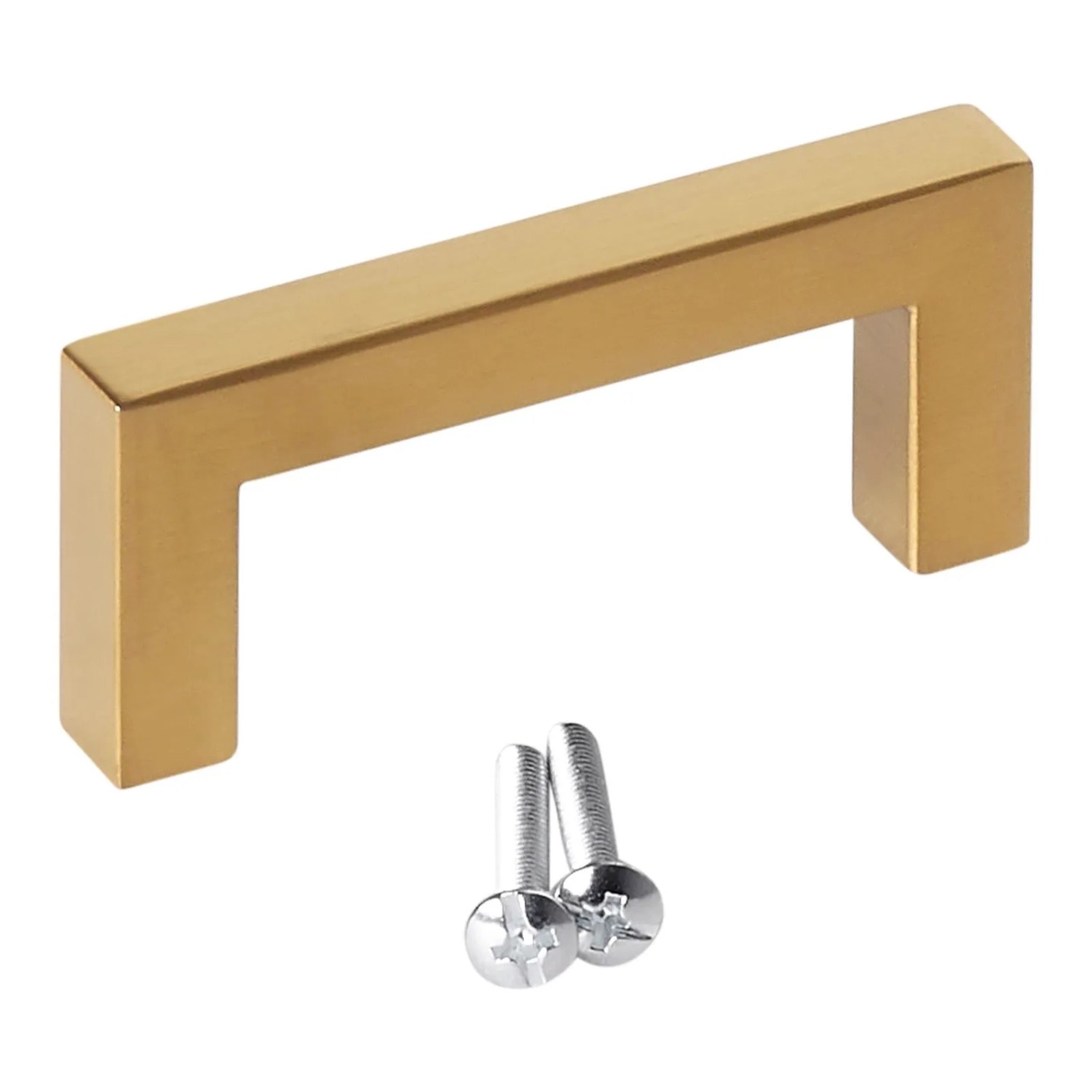 SOTECH Stangengriff E8 BA 64 mm Echt Edelstahl SS201 Goldfarbig Galvanisiert