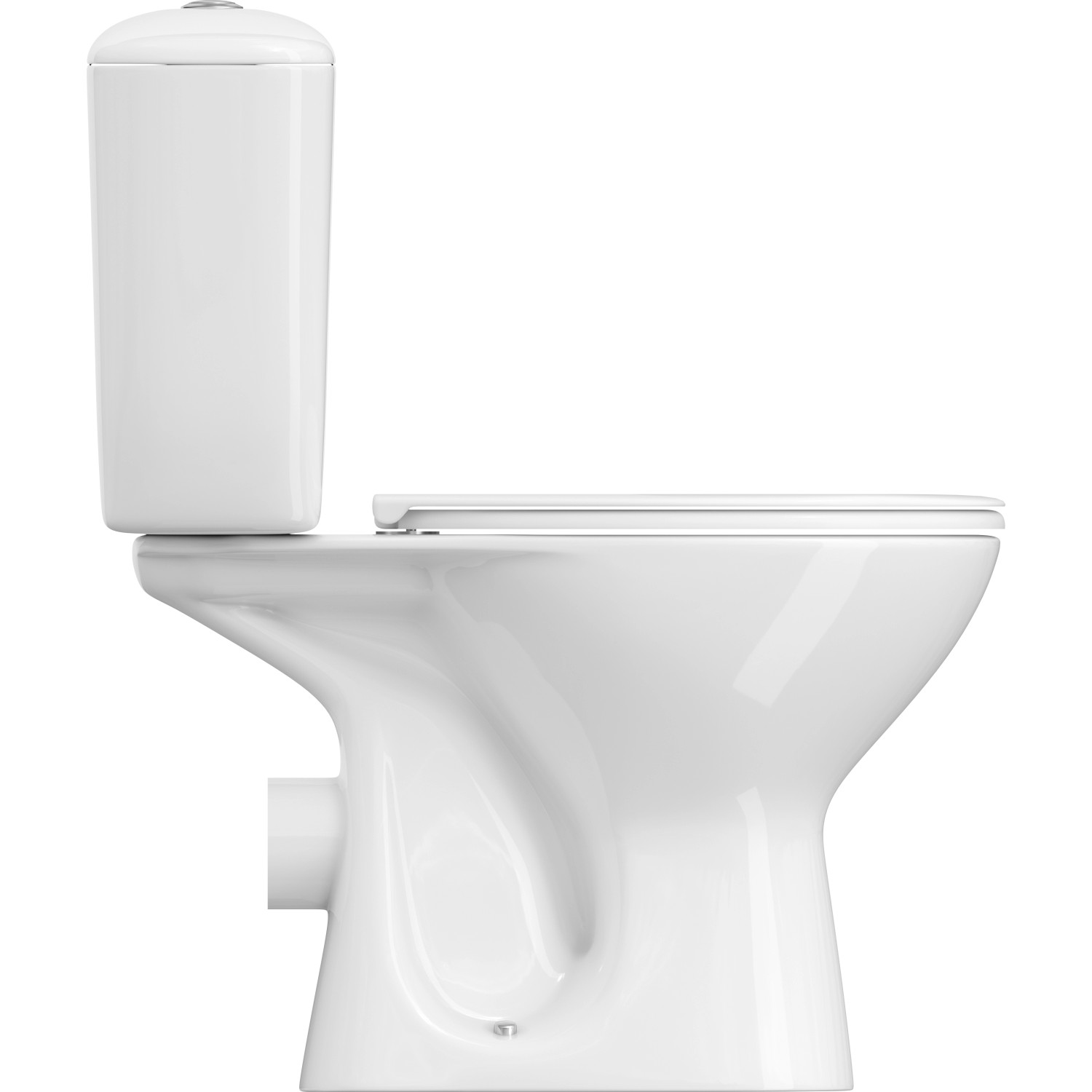 baliv Stand-WC-Set WC-7695 Weiß Inkl. WC-Sitz günstig online kaufen