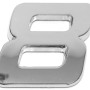 Eufab 3D Autoaufkleber 8 in Chrom-Optik für die Außenausstattung.
