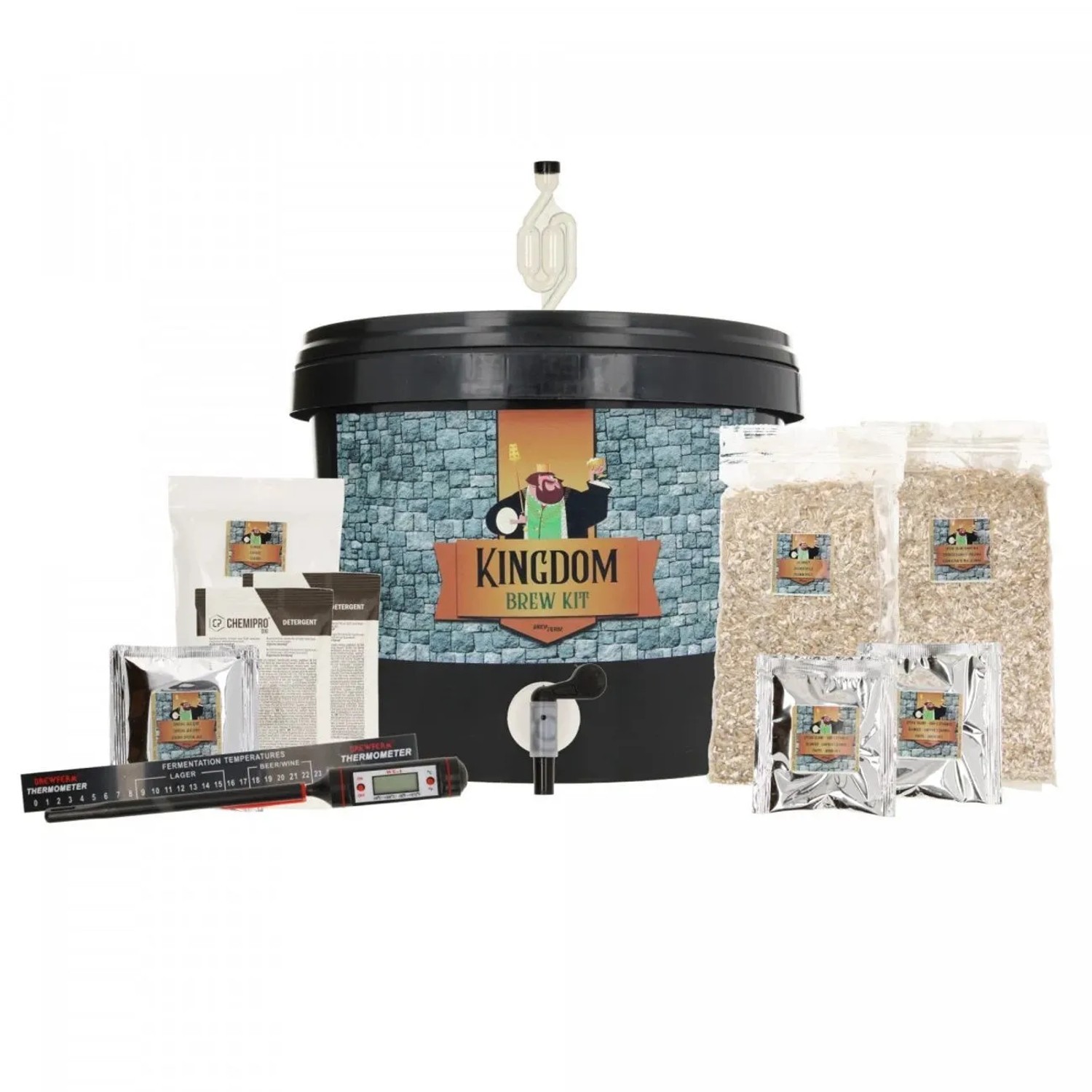 Ich-Zapfe Kingdom Bierbrauset Blondes Starkbier Malzmischung 5 Liter