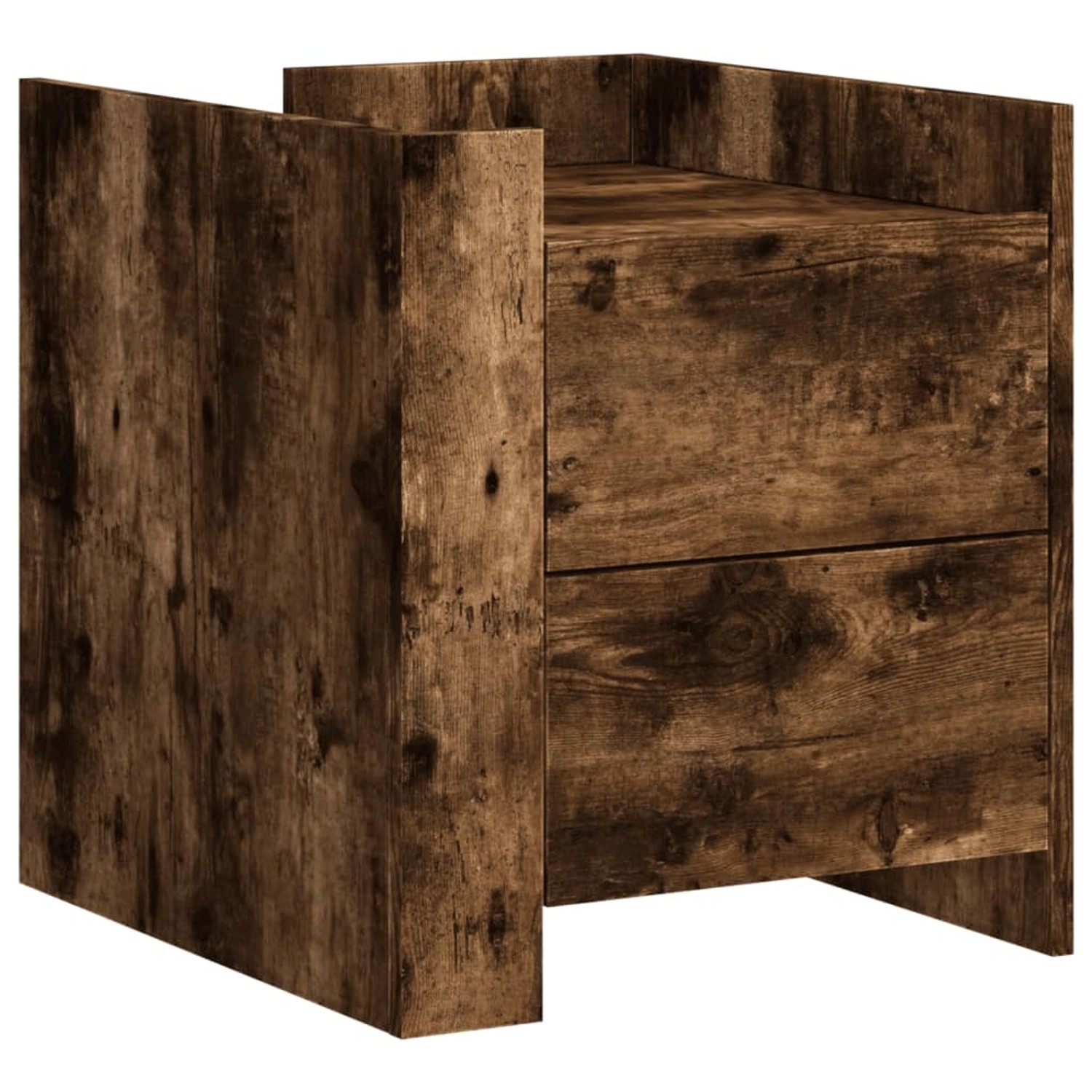 vidaXL Nachttisch Räuchereiche 45x50x50 cm Holzwerkstoff günstig online kaufen