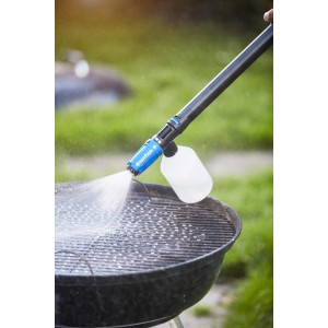 Nilfisk Grillreiniger im Einsatz: Hochdruckreiniger-Zubehör für saubere Grills.