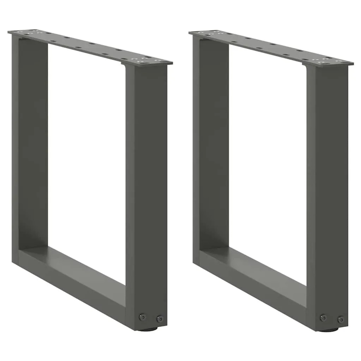 vidaXL Couchtischbeine U-Form 2 Stk Anthrazit 50x42-43 cm Stahl 4013158 günstig online kaufen
