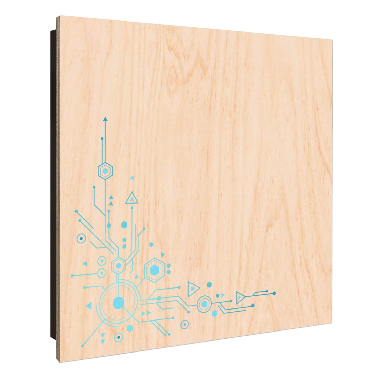 Banjado Großer Schlüsselkasten Holz 30x30cm Schwarz Scharnier Links 50 Hake günstig online kaufen