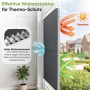 SALCAR Wabenplissee Thermo Plissee Klemmfix ohne Bohren Verspannt Verdunkelnd Blickdicht Grau 75x120cm für Fenster und Tür Sonnenschutz Hitzeschutz_4